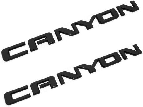 2pc Canyon Emblem Side Side Door الخلفي الخلفي للخلع اللوحة ثلاثية الشارة الملصق 22900425 استبدال الوادي (Chrome) in Saudi Arabia