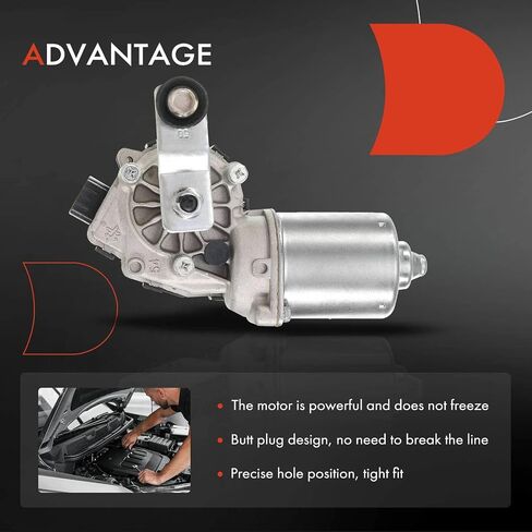 A-Premium Front Windshield Wiper Motor Compatible with Honda Accord 2008-2012, Fit 2009-2014, Insight 2010-2014, CR-Z CRZ 2011-2016 & Cadillac XTS 2013-2017, 5-Pin, Replace# 76505-SZT-G01, 76505SZTG01 in Saudi Arabia