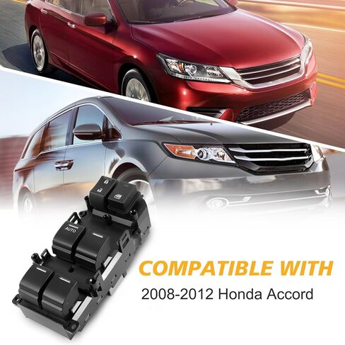 BASIKER Master Window Switch for Front Driver Side Fits for 2007 2008 2009 2010 2011 2012 2013 Acura MDX Replace Part Number : 35750-STX-A01ZA in Saudi Arabia