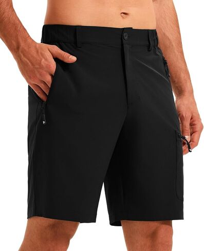 TBMPOY Mens 9 Inch Hiking Cargo Shorts Quick Dry Lightweight Athletic Work Outdoor Sports Short 4 Zip Pockets in Saudi Arabia