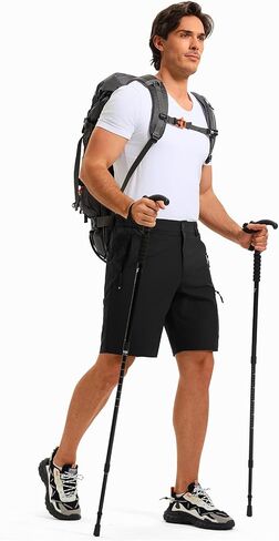TBMPOY Mens 9 Inch Hiking Cargo Shorts Quick Dry Lightweight Athletic Work Outdoor Sports Short 4 Zip Pockets in Saudi Arabia