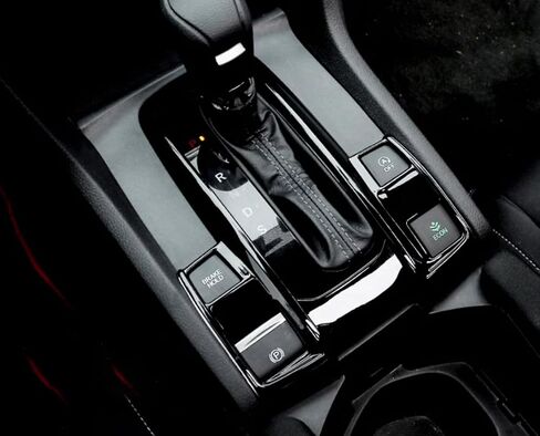 Car Accessories Fit for Honda 10th Gen Civic 2016-2021 Interior Gear Shift Knob Console Panel Trims Cover (Glossy Black) 2PCS ABS in Saudi Arabia
