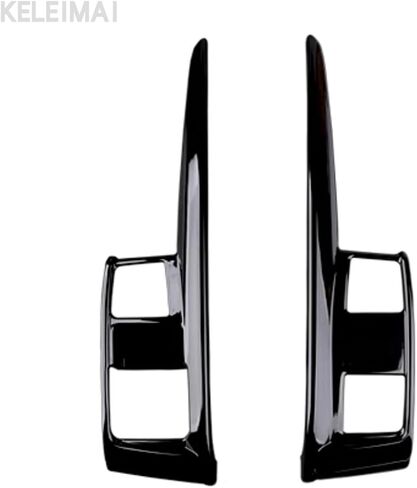 Car Accessories Fit for Honda 10th Gen Civic 2016-2021 Interior Gear Shift Knob Console Panel Trims Cover (Glossy Black) 2PCS ABS in Saudi Arabia