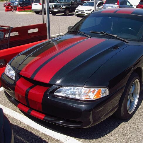 المواصفات Thuning Black Smoke 1PC المصابيح الأمامية على غرار الأسلوب المتوافقة مع عام 1994-1998 فورد موستانج اليسار + مجموعة مصباح رأس الزوج الأيمن. in Saudi Arabia