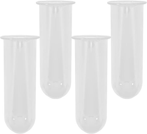 أنابيب انتشار مصنع Popetpop 4pcs اختبار أنبوب الزجاج إن أنبوب الزهور بديل واضحة إن مزهرية الزهور المائية لزينة سطح المكتب المنزلي in Saudi Arabia