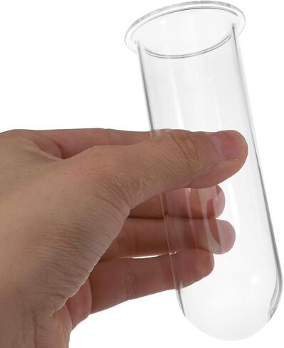 أنابيب انتشار مصنع Popetpop 4pcs اختبار أنبوب الزجاج إن أنبوب الزهور بديل واضحة إن مزهرية الزهور المائية لزينة سطح المكتب المنزلي in Saudi Arabia