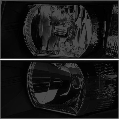 DNA MOTORING Pair LED DRL Headlights Compatible with 07-13 Chevy Silverado 1500 07-14 Silverado 2500 3500 HD, Black/Smoked/Clear, HL-LED-CSIL07-BK-SM-CL1 in Saudi Arabia