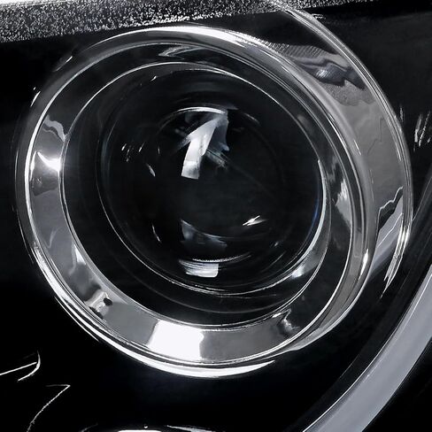 مواصفات ضبط المصابيح LED LED LED BAR أسود دخان الإسقاط الأمامية متوافقة مع 2008-2009 Pontiac G8 ، Left + Pair Pair Assembly Assembly in Saudi Arabia