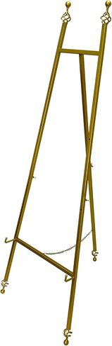 Iron Adjustable Arts & Crafts Easels,Metal Easel Stand with Chain Support for Mirror,58 Inch Floor Easels for Display Wedding Sign(Black) in Kuwait