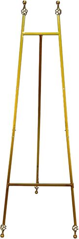 Iron Adjustable Arts & Crafts Easels,Metal Easel Stand with Chain Support for Mirror,58 Inch Floor Easels for Display Wedding Sign(Black) in Kuwait