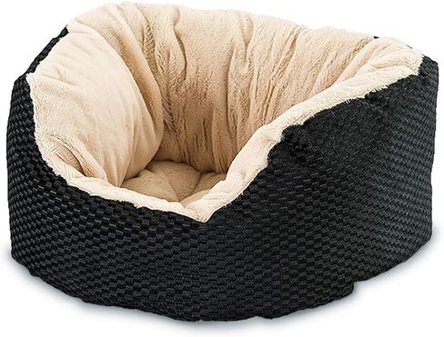 Sleep Zone Checkerboard Napper Pet Bed 20x20 / Chocolate - Pet Bed for Cats and Small Dogs - Attractive, Durable, Comfortable, Washable. By SPOT in Saudi Arabia