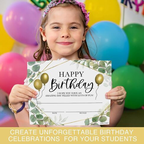 Hadley Designs 25 شهادات عيد ميلاد الوردي للأطفال شهادات أعياد الميلاد الرائعة للطلاب ، وجوائز أعياد الميلاد للطلاب ، وجوائز أعياد الميلاد ، لوازم الفصول الدراسية in Kuwait