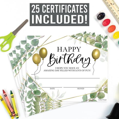 Hadley Designs 25 شهادات عيد ميلاد الوردي للأطفال شهادات أعياد الميلاد الرائعة للطلاب ، وجوائز أعياد الميلاد للطلاب ، وجوائز أعياد الميلاد ، لوازم الفصول الدراسية in Kuwait