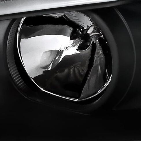 مواصفات ضبط المصابيح LED LED LED BAR أسود دخان الإسقاط الأمامية متوافقة مع 2008-2009 Pontiac G8 ، Left + Pair Pair Assembly Assembly in Kuwait