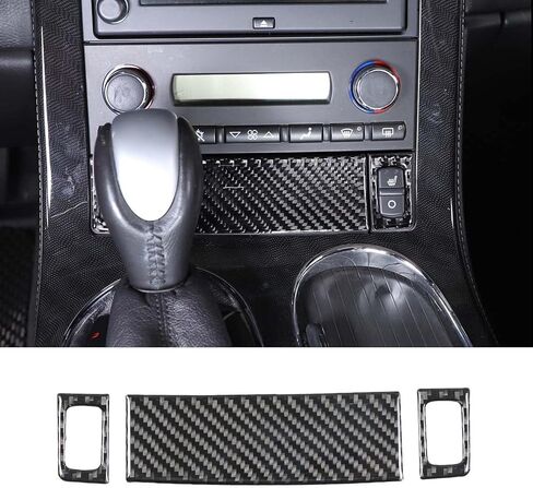 Piugilh Car Center Center Control Control Dett Cover Cover Frame Cover متوافق مع Corvette C6 Z06 ZR1 2005-2013 ، غطاء مفتاح التدفئة لمقعد CORBON in Saudi Arabia