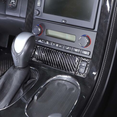 Piugilh Car Center Center Control Control Dett Cover Cover Frame Cover متوافق مع Corvette C6 Z06 ZR1 2005-2013 ، غطاء مفتاح التدفئة لمقعد CORBON in Saudi Arabia