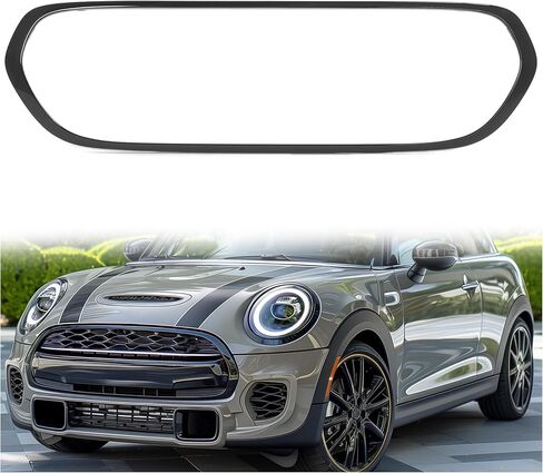 HECASA Grille Molding Compatible with 2014-2021 Mini Cooper F55 F56 F57 Models Replacement for 51137300589 MC1202100 Front Hood Grill Surround Cover Trims Plastic(ABS) Painted Black in Saudi Arabia