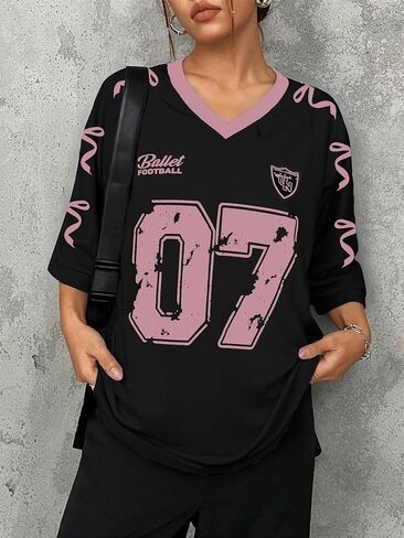 كرة القدم جيرسي نساء الخامس لعبة القميص مع عشاق فريق كرة القدم تي شيرتات مخططة الرسم الإنطلاق قمة قصيرة الأكمام قصيرة in Kuwait