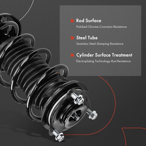 A-Premium Front Pair (2) Complete Strut & Coil Spring Assembly Compatible with Honda Civic 2012 Coupe Manual transmission, Driver and Passenger Side in Saudi Arabia