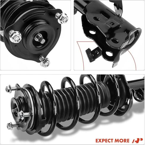 A-Premium Front Pair (2) Complete Strut & Coil Spring Assembly Compatible with Honda Civic 2012 Coupe Manual transmission, Driver and Passenger Side in Saudi Arabia