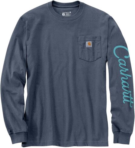 Carhartt Men's Lourd Withedightweight Long-Sleeve Pocket Dog Thirt ، Bluestone ، 3x-Large in Saudi Arabia