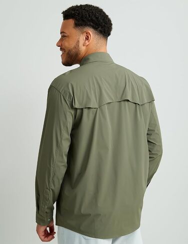 Huk Men's Diamond Back Back Solid Long Sleeve ، قميص الصيد in Saudi Arabia