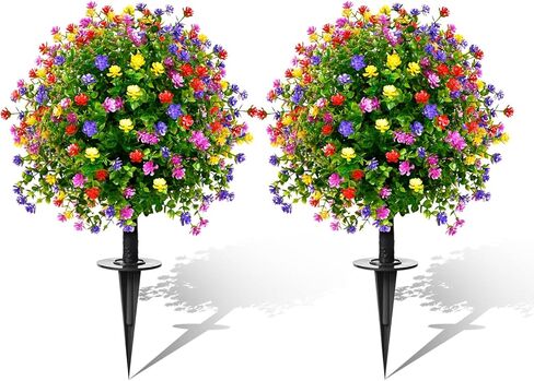 23 "مجموعة من كرة الاصطناعية من خشب البقس توبياري مع طفرات لزخارف السقوط في الهواء الطلق ، شجيرات الخضراء المزيفة ، نباتات الشجيرات المزيفة للحديقة ، الفناء ، الشرفة الأمامية ، الفناء （الأخضر البرتقالي） in Kuwait