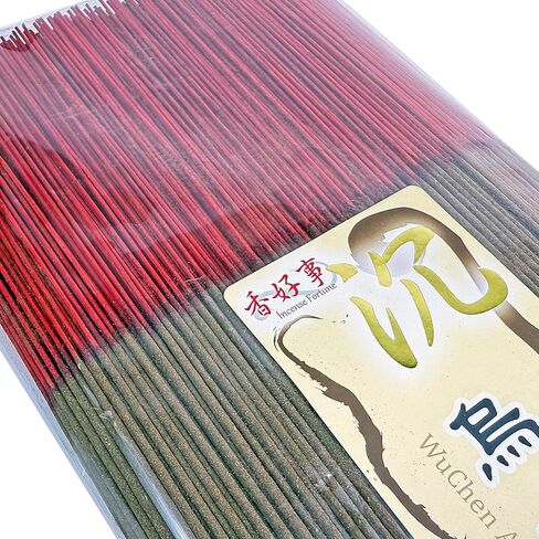 WuChen Xiang Agarwood Incense Joss Sticks (30cm, 300g, 400 Sticks) - Taiwan Traditional Bamboo Sticks for Religious, Thin & Less Smoke (1) in Kuwait
