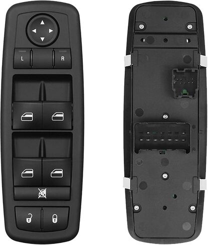Master Power Window Switch Driver Side - 3+9 PINS Check Required W/O AUTO - Compatible with Chrysler Town & Country, Dodge Caravan Grand Caravan - Replaces# 68039999AA, 68039999AC in Saudi Arabia
