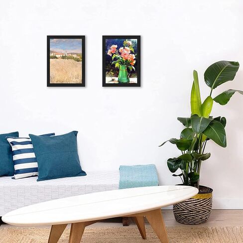 Frametory, A3 Frame Set of 2, 11.7x16.5 inch Picture Frame with Plexiglass, Gallery Wall Frame - Horizontal and Vertical Wall Mounting Hardware (Brown, 2-Pack) in Saudi Arabia