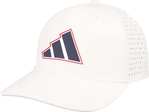 Adidas Golf Men's Standard Condrophobic 2.0 Tour Golf Hat ، أبيض ، كلية ، حمراء in Saudi Arabia
