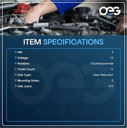 OEG Parts بداية جديدة متوافقة مع Chevrolet GMC Truck W3500 W4500 W5500 Tiltmaster Forward 4.8L 1999-2001 ، ISUZU NPR NQR 4.8 5.2L 1999-2006 99 00 01 02 03 05 06 06 97207786 ، 8972077861 ، 897207222 in Saudi Arabia