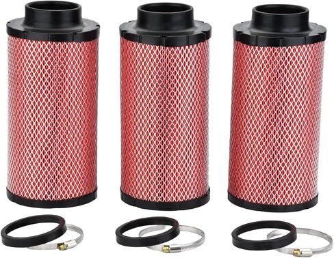 3PCS 1241084 2879520 2882234 RED Air Filter W/Clamps For Polaris RZR 1000 XP/RZR 4 1000 XP/RZR XP Turbo RZR Turbo XP R S XP4 2014-2023 Replaces 1240822 7082097 1240957 in Saudi Arabia