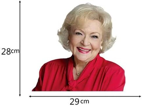 Betty-White Car Window Cling Funny Sticker Window Decal for Vehicles Automotive Stickers for Out Side (Left) in Kuwait