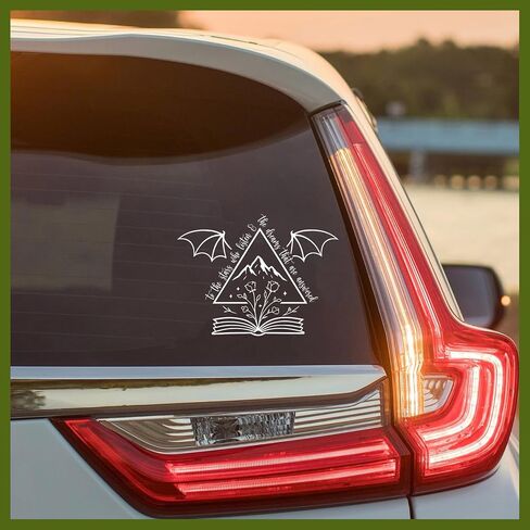 للنجوم الذين يستمعون إلى شارات ، شارات نافذة سيارة Acotar ، 6 بوصات UV DTF Tranfer Car Stickers ، Fantasy Reader Weatherproof Truck Strucker ، in Kuwait