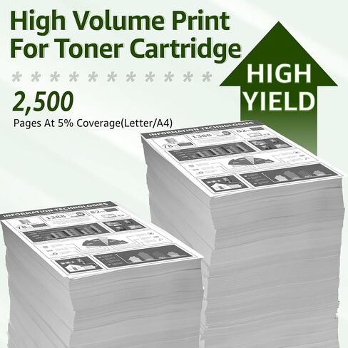 خرطوشة حبر بديلة من جرين سيكل 13A Q2613A 15A C7115A متوافقة مع طابعة HP Laserjet 1300 Laserjet 1300n Laserjet 1300xi (أسود، عبوة واحدة) in Kuwait