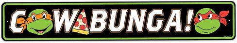 Teenage Mutant Ninja Turtles Logo Metal Sign - Fun TMNT Wall Decor for Bedroom or Movie Room in Saudi Arabia