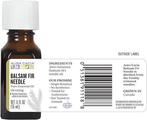 Aura Cacia Balsam Fir Needle Essential Oil ، 0.5 FZ in Kuwait