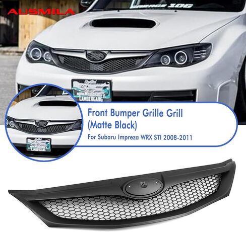 Front Bumper Grille Grill Kit For Subaru Impreza 10th Gen WRX STi 2008-2011 in Kuwait