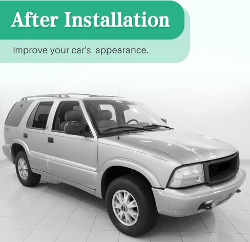 CarpartsDepot الأمامي الشواء الشواء الأسود متوافق مع 1998-2005 GMC Jimmy/Sonoma بيك آب شاحنة GM1200436 12472678 in Saudi Arabia