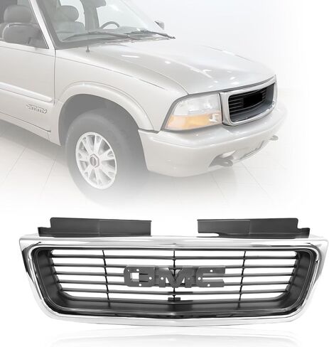 CarPartsDepot Front Grille Grill Black Compatible with 1998-2005 GMC Jimmy/Sonoma Pickup Truck GM1200436 12472678 in Saudi Arabia