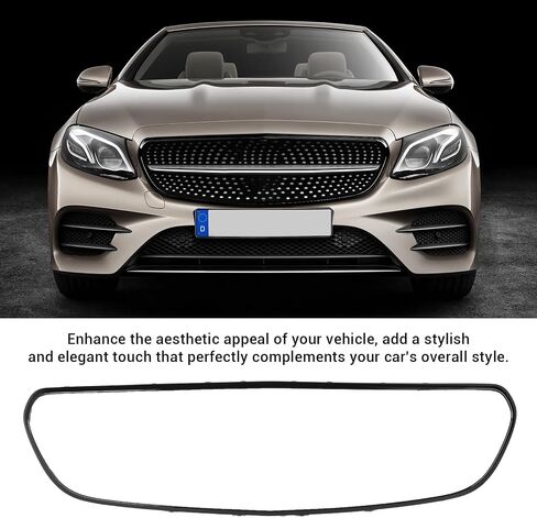 Aramox Front Bumper Grill Surround Trim with High Strength Material, Stylish Design for E Class W213 C238 AMG Line Pre Facelift Vehicles (Black) in Saudi Arabia