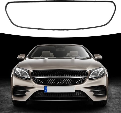 Aramox Front Bumper Grill Surround Trim with High Strength Material, Stylish Design for E Class W213 C238 AMG Line Pre Facelift Vehicles (Black) in Saudi Arabia