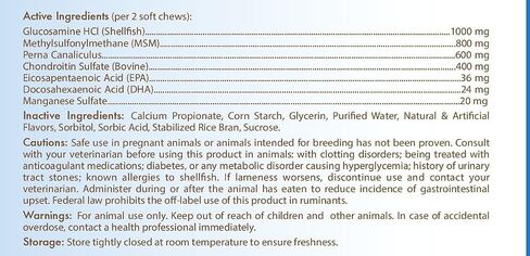 Healthy Breeds Bulldog Z-Flex Max Hip and Joint Soft Chews 50 Count in Saudi Arabia