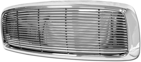 7422446252264 Compatible With 2002-2005 Dodge Ram 1500/2003-2005 2500 3500 Chrome Horizontal Front Bumper Grill Grille in Saudi Arabia
