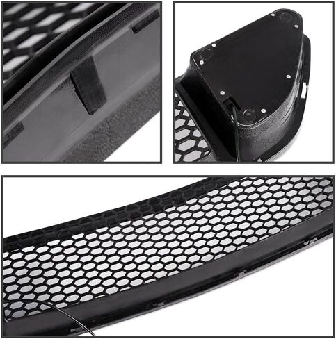 PIT66 Front Hood Upper Grille with White DRL LED Light, Compatible with Ford Mustang 2015-2017 in Saudi Arabia