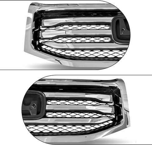 Partsflow Front Grill Upper Grille Assembly Chrome Trim Compatible with 2012-2015 Honda Pilot HO1202108 in Saudi Arabia