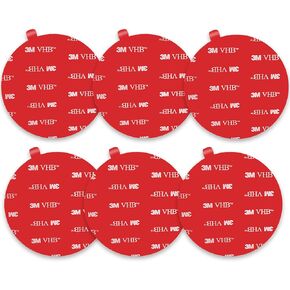 Double Sided Adhesive Pads Squares,Made of 3 M V HB 5952,Car Mount Sticky Pad Replacement.Sticky Dash Cam Mounting Tape.Heavy Duty Tape Sticker for Dashboard &Daily Use.Waterproof,Heat-Resistant.6 PCS in Saudi Arabia