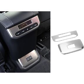 Car Accessories Fit for Toyota Highlander 2020-2023 2024 2025 Interior Rear USB & Air Outlet Decorative Cover Trim (Carbon Fiber Style) Stainless Steel 2 PCS in Kuwait
