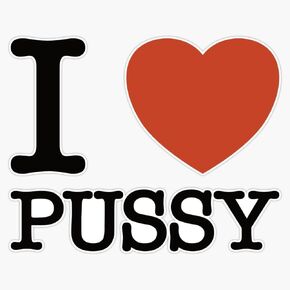 I Heart Pussy Sticker Vinyl Waterproof Sticker Decal Car Laptop Wall Window Bumper Sticker 5" in Kuwait